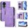 Per Honor 80 Multi-Card Slots Zipper Wallet Custodia in pelle per telefono (viola) Per Honor 80 Multi-Card Slots Zipper Wallet Custodia in pelle per telefono (viola)