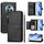 Custodia per telefono in pelle con cerniera e slot multi-card per Honor Magic5 Pro (nero) Custodia per telefono in pelle con cerniera e slot multi-card per Honor Magic5 Pro (nero)