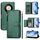 Per Honor X9b / Magic6 Lite 5G Global Multi-Card Slots Zipper Wallet Custodia per telefono in pelle (verde)