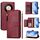Per Honor X9b / Magic6 Lite 5G Global Multi-Card Slots Zipper Wallet Custodia in pelle per telefono (rosso scuro)