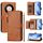 Per Honor X9b / Magic6 Lite 5G Global Multi-Card Slots Zipper Wallet Custodia in pelle per telefono (marrone)