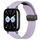 Per Redmi Watch 5 Lite cinturino in silicone con fibbia magnetica pieghevole (viola)