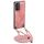 Per Samsung Galaxy S22+ 5G Custodia per telefono in pelle vintage con retro in PC e tracolla (rosa) Per Samsung Galaxy S22+ 5G Custodia per telefono in pelle vintage con retro in PC e tracolla (rosa)