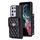 Per Samsung Galaxy S21 Ultra 5G Portafoglio con fibbia in metallo verticale Custodia in pelle romboidale (nero) Per Samsung Galaxy S21 Ultra 5G Portafoglio con fibbia in metallo verticale Custodia in pelle romboidale (nero)