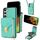 Per Samsung Galaxy S23+ 5G Custodia a portafoglio per scheda hardware con cerniera (verde menta) Per Samsung Galaxy S23+ 5G Custodia a portafoglio per scheda hardware con cerniera (verde menta)