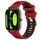Per Xiaomi Haylou RT2 LS10 22mm Cinturino sportivo in silicone con fibbia in acciaio bicolore (rosso + nero)