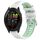 Per Garmin Forerunner 265 22mm Cinturino sportivo in silicone con fibbia in acciaio bicolore (bianco + verde acqua) Per Garmin Forerunner 265 22mm Cinturino sportivo in silicone con fibbia in acciaio bicolore (bianco + verde acqua)