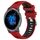 Per Garmin Venu 2 22mm cinturino sportivo in silicone con fibbia in acciaio bicolore (rosso + nero)