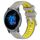 Per cinturino sportivo in silicone con fibbia in acciaio bicolore da 22 mm Garmin Venu 2 (grigio + giallo) Per cinturino sportivo in silicone con fibbia in acciaio bicolore da 22 mm Garmin Venu 2 (grigio + giallo)