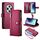 Per Redmi 14C 4G Custodia in pelle con cerniera e nove slot per schede (rosso) Per Redmi 14C 4G Custodia in pelle con cerniera e nove slot per schede (rosso)