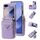 Per Samsung Galaxy Z Flip6 POLA Multi-Card Slots Zipper Wallet Custodia per telefono (viola) Per Samsung Galaxy Z Flip6 POLA Multi-Card Slots Zipper Wallet Custodia per telefono (viola)