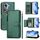 For OPPO Reno11 5G Global Multi-Card Slots Zipper Wallet Leather Phone Case(Green) For OPPO Reno11 5G Global Multi-Card Slots Zipper Wallet Leather Phone Case(Green)