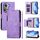 For OPPO Reno11 5G Global Multi-Card Slots Zipper Wallet Leather Phone Case(Purple) For OPPO Reno11 5G Global Multi-Card Slots Zipper Wallet Leather Phone Case(Purple)