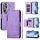 For OPPO Reno11 Pro 5G Global Multi-Card Slots Zipper Wallet Leather Phone Case(Purple) For OPPO Reno11 Pro 5G Global Multi-Card Slots Zipper Wallet Leather Phone Case(Purple)