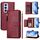 For OPPO Reno12 Pro 5G Global Multi-Card Slots Zipper Wallet Leather Phone Case(Dark Red) For OPPO Reno12 Pro 5G Global Multi-Card Slots Zipper Wallet Leather Phone Case(Dark Red)