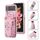For Samsung Galaxy Z Flip3 5G POLA Rose Pattern Multi-Card Slots Zipper Wallet Phone Case(Pink) For Samsung Galaxy Z Flip3 5G POLA Rose Pattern Multi-Card Slots Zipper Wallet Phone Case(Pink)