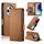 Per Redmi 14C 4G Custodia per telefono in pelle smerigliata magnetica con fibbia laterale (marrone) Per Redmi 14C 4G Custodia per telefono in pelle smerigliata magnetica con fibbia laterale (marrone)