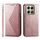 Per Xiaomi 14T Custodia per telefono in pelle magnetica con texture di vitello a griglia cubica (oro rosa) Per Xiaomi 14T Custodia per telefono in pelle magnetica con texture di vitello a griglia cubica (oro rosa)