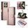Per Xiaomi 14T Custodia in pelle con cerniera e nove slot per carte di credito (rosa) Per Xiaomi 14T Custodia in pelle con cerniera e nove slot per carte di credito (rosa)