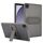 Custodia per tablet in TPU ibrida per PC con rivestimento in pelle per Samsung Galaxy Tab A9 (grigio) Custodia per tablet in TPU ibrida per PC con rivestimento in pelle per Samsung Galaxy Tab A9 (grigio)