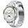 Per Huawei Watch GT 5 46mm Cinturino per orologio in acciaio inossidabile con fibbia piatta curva a tre perline (argento) Per Huawei Watch GT 5 46mm Cinturino per orologio in acciaio inossidabile con fibbia piatta curva a tre perline (argento)