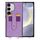 For Samsung Galaxy S24+ 5G Skin Card Bag Crossbody Lanyard Phone Case(Purple) For Samsung Galaxy S24+ 5G Skin Card Bag Crossbody Lanyard Phone Case(Purple)