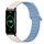 For Honor Watch ES Dual Color Magnetic Buckle 20mm Silicone Watch Band(White+Blue) For Honor Watch ES Dual Color Magnetic Buckle 20mm Silicone Watch Band(White+Blue)