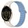 For Garmin Venu 3S Dual Color Magnetic Buckle 18mm Silicone Watch Band(White+Blue) For Garmin Venu 3S Dual Color Magnetic Buckle 18mm Silicone Watch Band(White+Blue)