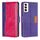 Per OPPO Reno12 5G Global Contrast Color Side Buckle Custodia in pelle per telefono (viola + rosso rosa) Per OPPO Reno12 5G Global Contrast Color Side Buckle Custodia in pelle per telefono (viola + rosso rosa)