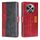 Per OPPO Reno12 F 5G Custodia in pelle con fibbia laterale a contrasto (rosso + nero) Per OPPO Reno12 F 5G Custodia in pelle con fibbia laterale a contrasto (rosso + nero)