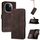 Per vivo iQOO Z9s Pro / T3 Pro 5G India Custodia per telefono in pelle con effetto pelle cubica (marrone) Per vivo iQOO Z9s Pro / T3 Pro 5G India Custodia per telefono in pelle con effetto pelle cubica (marrone)