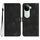 Per vivo iQOO Z9s / V40e India Custodia in pelle con motivo a cuore (nero) Per vivo iQOO Z9s / V40e India Custodia in pelle con motivo a cuore (nero)
