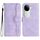 Per vivo iQOO Z9s / V40e India Custodia in pelle con motivo a cuore (viola) Per vivo iQOO Z9s / V40e India Custodia in pelle con motivo a cuore (viola)