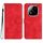 Per Redmi Note 14 Pro+ 5G Custodia in pelle con motivo a cuore (rosso)