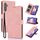 Per Samsung Galaxy S24 FE 5G Custodia per telefono in pelle di vitello con texture Fantasy Skin-feel (rosa) Per Samsung Galaxy S24 FE 5G Custodia per telefono in pelle di vitello con texture Fantasy Skin-feel (rosa)