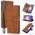 Per Samsung Galaxy S24 5G Custodia per telefono in pelle di vitello con texture Fantasy Skin-feel (marrone) Per Samsung Galaxy S24 5G Custodia per telefono in pelle di vitello con texture Fantasy Skin-feel (marrone)