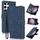 Per Samsung Galaxy S24 Ultra 5G Custodia per telefono in pelle di vitello con texture Fantasy Skin-feel (blu)