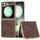 Per Samsung Galaxy Z Flip6 Custodia per telefono con copertura totale in pelle PU con cornice elettrolitica (caffè) Per Samsung Galaxy Z Flip6 Custodia per telefono con copertura totale in pelle PU con cornice elettrolitica (caffè)