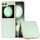 Per Samsung Galaxy Z Flip6 Custodia per telefono con copertura totale in pelle PU e telaio galvanico (verde chiaro) Per Samsung Galaxy Z Flip6 Custodia per telefono con copertura totale in pelle PU e telaio galvanico (verde chiaro)