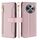 Per OPPO Reno12 F 5G Custodia per telefono in pelle con cerniera a tracolla con texture di pecora (rosa) Per OPPO Reno12 F 5G Custodia per telefono in pelle con cerniera a tracolla con texture di pecora (rosa)