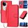 Per vivo iQOO Z9s / V40e India YX0070 Custodia in pelle con fibbia in fibra di carbonio con cordino (rosso) Per vivo iQOO Z9s / V40e India YX0070 Custodia in pelle con fibbia in fibra di carbonio con cordino (rosso)