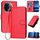 Per vivo iQOO Z9s Pro / T3 Pro 5G India YX0070 Custodia per telefono in pelle con fibbia in fibra di carbonio con cordino (rosso) Per vivo iQOO Z9s Pro / T3 Pro 5G India YX0070 Custodia per telefono in pelle con fibbia in fibra di carbonio con cordino (rosso)