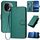 Per vivo iQOO Z9s Pro / T3 Pro 5G India YX0070 Custodia per telefono in pelle con fibbia in fibra di carbonio con cordino (verde scuro) Per vivo iQOO Z9s Pro / T3 Pro 5G India YX0070 Custodia per telefono in pelle con fibbia in fibra di carbonio con cordino (verde scuro)