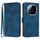 Per Redmi Note 14 Pro+ 5G Custodia in pelle con motivo a linee (blu reale) Per Redmi Note 14 Pro+ 5G Custodia in pelle con motivo a linee (blu reale)