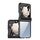 Custodia per telefono pieghevole trasparente con cerniera per Honor Magic V Flip Plating (nero) Custodia per telefono pieghevole trasparente con cerniera per Honor Magic V Flip Plating (nero)