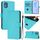 For Nokia C02 Skin Feel Solid Color Leather Phone Case with Lanyard(Lake Blue) For Nokia C02 Skin Feel Solid Color Leather Phone Case with Lanyard(Lake Blue)