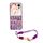 For Honor Magic V Flip Illusory Color Weaving Texture Phone Case with Color Strap(Purple) For Honor Magic V Flip Illusory Color Weaving Texture Phone Case with Color Strap(Purple)