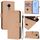 For Nokia C30 Skin Feel Solid Color Leather Phone Case with Lanyard(Nude)