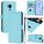 For Nokia C30 Skin Feel Solid Color Leather Phone Case with Lanyard(Sky Blue) For Nokia C30 Skin Feel Solid Color Leather Phone Case with Lanyard(Sky Blue)