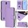 For Nokia C01 Plus / C1 2nd Edition Skin Feel Solid Color Leather Phone Case with Lanyard(Lavender Purple)